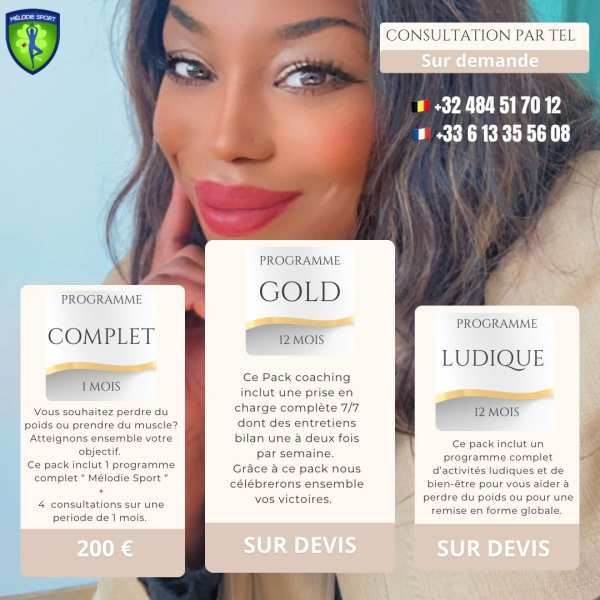 Mélodie coach personnel forme / beauté / bien-être pas cher