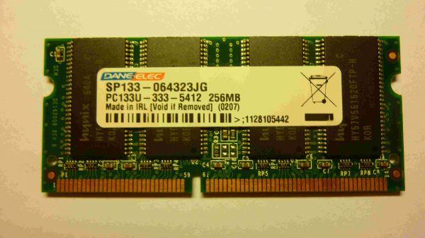 M&eacute;moire pour ordinateur 256 mo