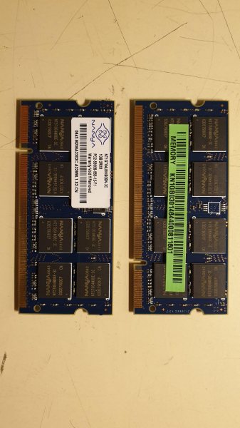 Vente M&eacute;moires pour ordinateur portable