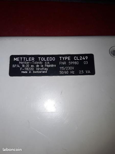 Vente Mettler toledo type : cl 249 cl-rs232 adaptateur