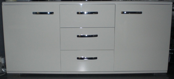 Meuble laque blanc