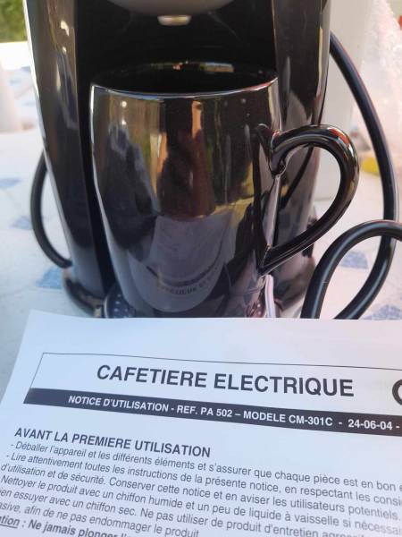 Mini cafetière électrique 1 tasse - teleshopping pas cher