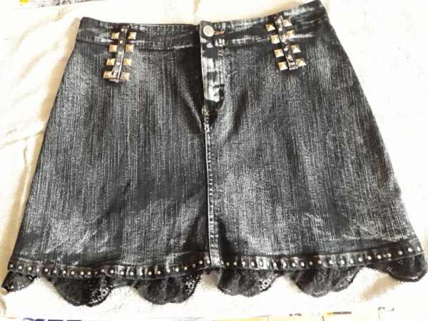 Vente Mini jupe jean noir