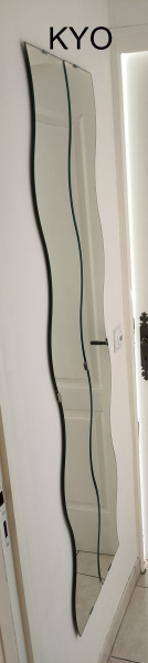 Vente Ikea 2 miroirs mural ondul&eacute; asym&eacute;trique vague