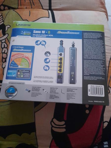 Vente Modem routeur adsl - sans fil - wifi linksys wag54