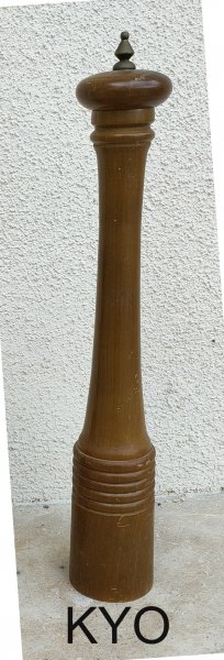 Moulin à poivre manuel, poivrier 41 cm, bois