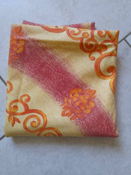 Vente Nappe de table  ronde jaune orangé tribal