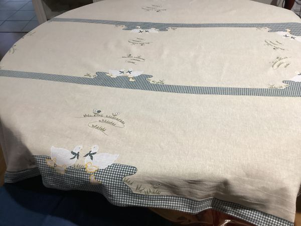 Nappe motifs canards 1.30mx2.20m pas cher