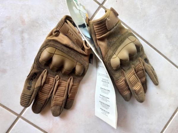 [neuf] gants mechanix m-pact 3 coyote-tan - t.xl