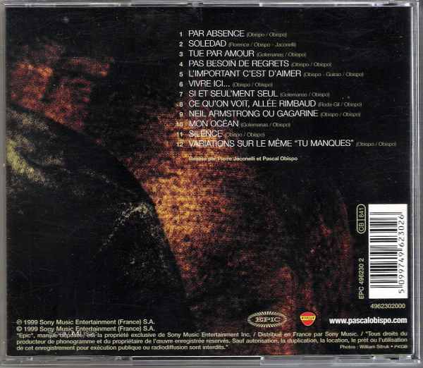 Vente Obispo - soledad - sony 1999 cd