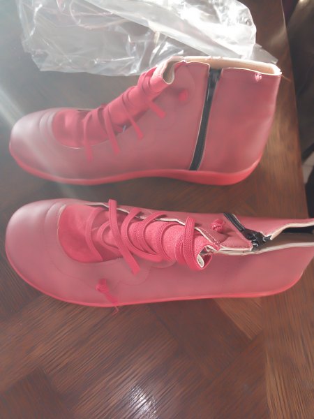 Vente Paire de boots p40 couleur rouge