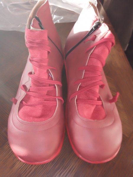 Paire de boots p40 couleur rouge