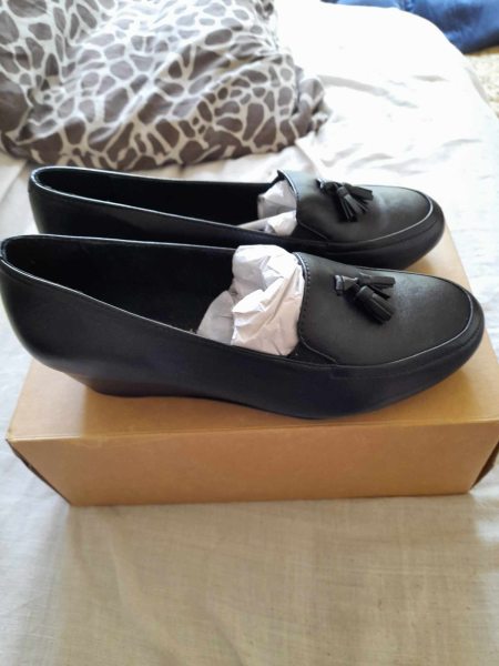 Paire de mocassin femme  38 noir pediconfort pas cher