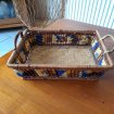 Panier de rangement en osier occasion