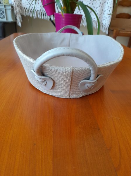 Vente Panier oval en tissus avec poignée
