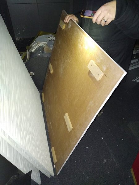 Panneau faux plafond "ondulation" pas cher