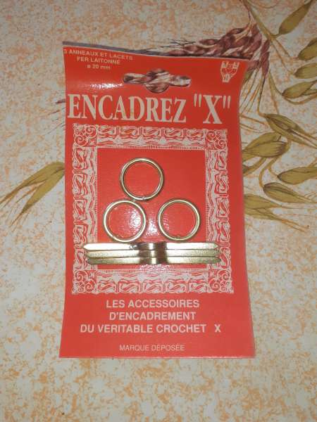 Paquet de 3 anneaux et lacet