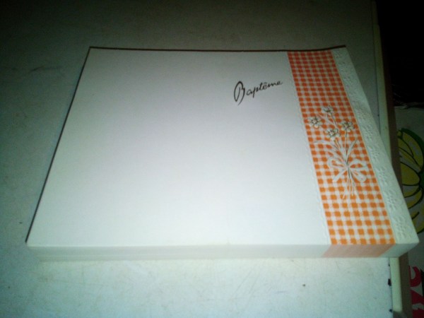 Paquet de cartes de baptème