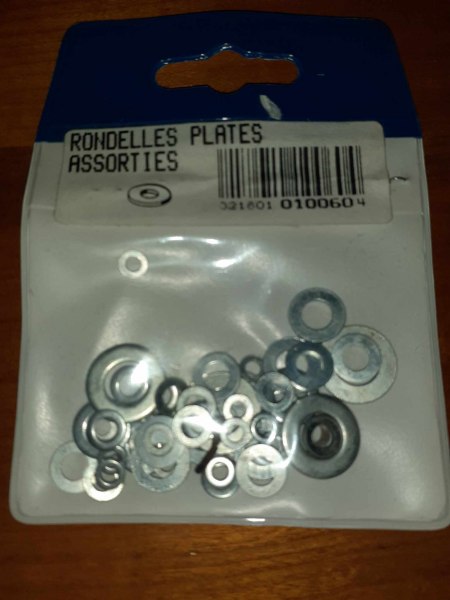 Paquet de rondelles plates assorties