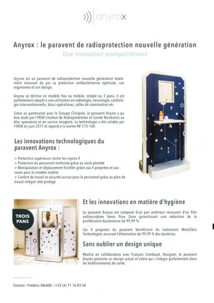 Annonce Paravents de radioprotection anyrox