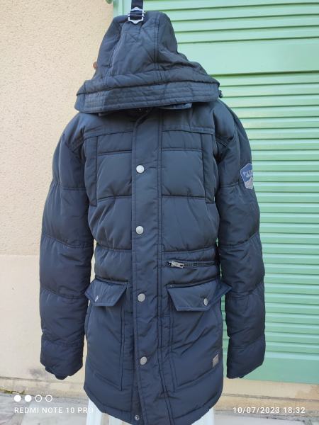 Parka homme petrol industriel noir taille l neuf a