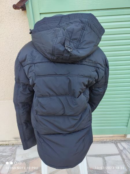 Parka homme petrol industriel noir taille l neuf a pas cher