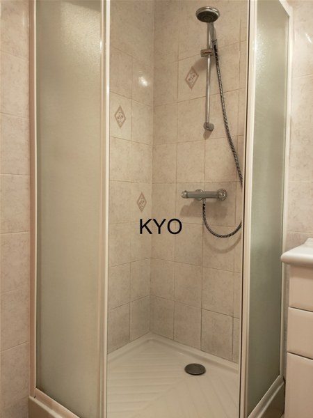 Annonce Parois douche carr&eacute;e acc&egrave;s d'angle droit blanc