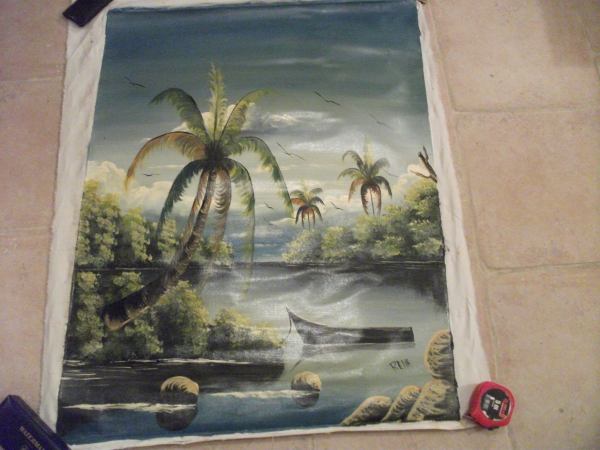 Annonce Peinture a l'huile sur toile non encadrée