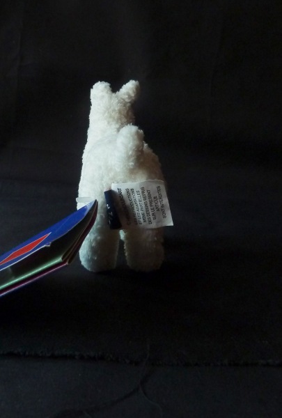 Peluche chien fox-terrier "milou" pas cher