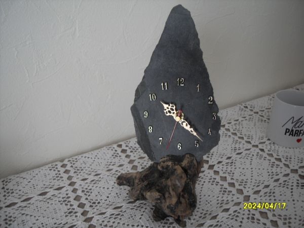 Vente Pendule a quartz sur ardoise