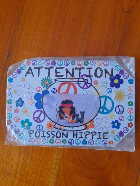 Petite plaque m&eacute;tal humoristique