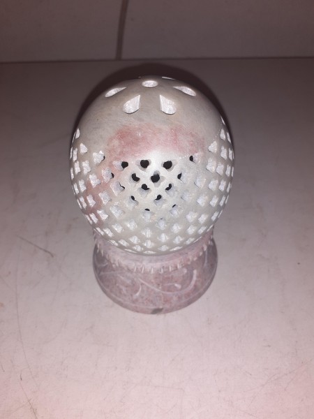 Photophore/porte bougie en marbre