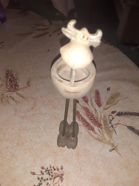 Photophore/porte bougie forme vache