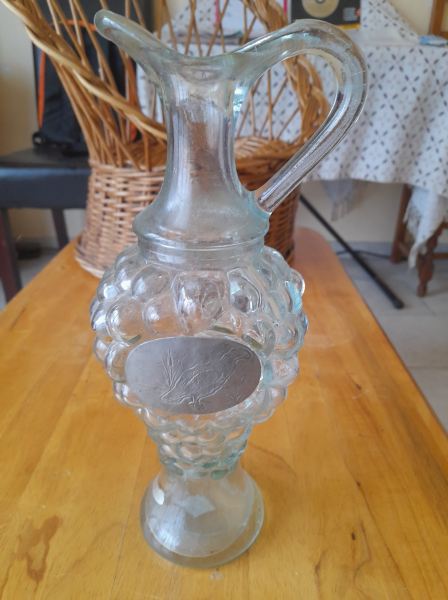 Pichet en verre forme grappe de raisin