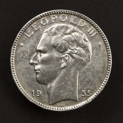 Pièce argent belgique 20 francs, 1935 pas cher