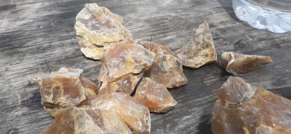 Pierre opale feu brute