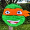 Pinata tortue ninja michelangelo h40cm-l41cm fait