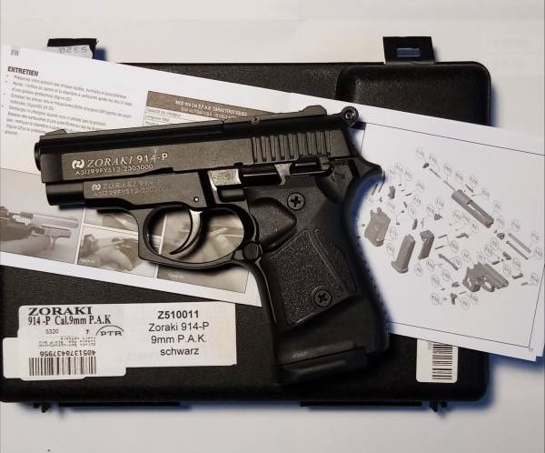 Rare pistolet d'alarme neuf, 9 mm pak