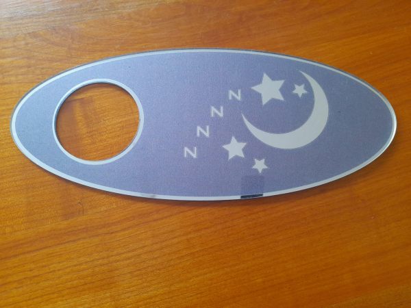 Plaque de porte d&eacute;coration chambre a fixer