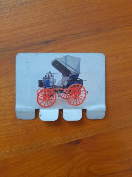 Plaquette publicitaire m&eacute;tal coop panhard 1892