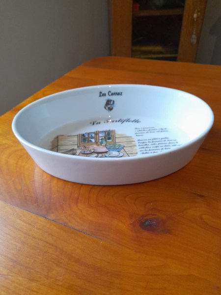 Vente Plat à four oval en porcelaine - tartiflette