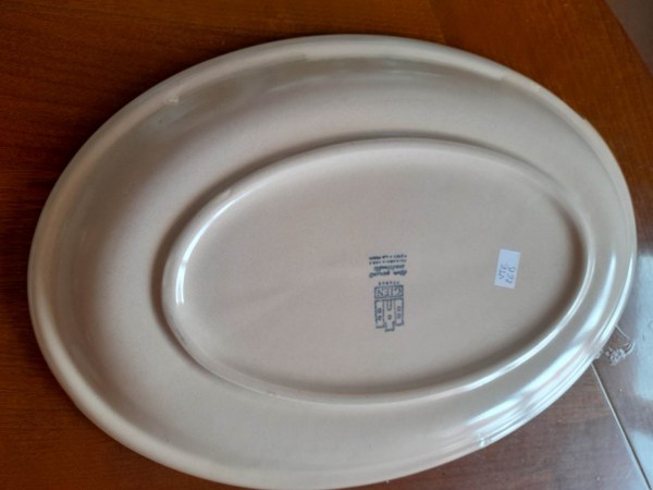Plat ovale fa&iuml;ence de gien pas cher