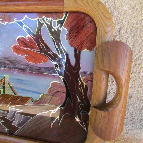 Plateau de service art d&eacute; pas cher