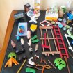 Playmobil - lot personnages , animaux et accessoir occasion