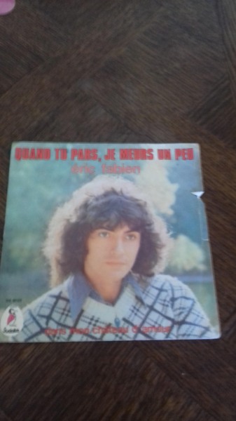 Pochette 45 t eric fabien "quand tu pars"