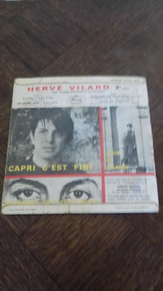Vente Pochette 45 t herve villard   "capri c'est fini"