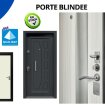 Porte blindée en acier disponible sur aureilhan