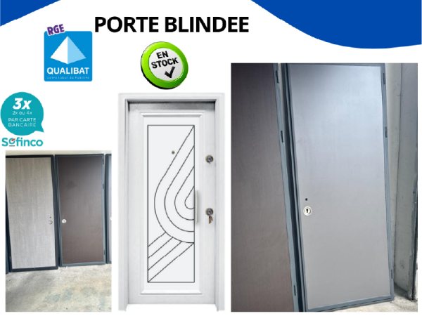 Porte blindée en acier disponible sur bobigny