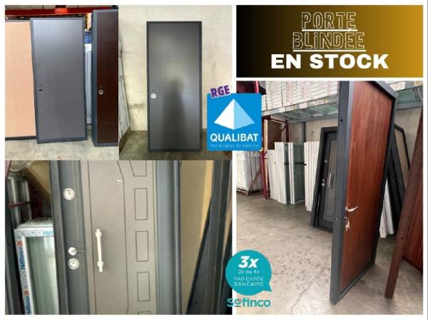 Porte blindée en acier disponible sur bourgoin-jal