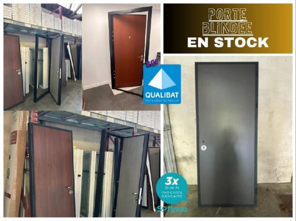 Porte blindée en acier disponible sur cluses